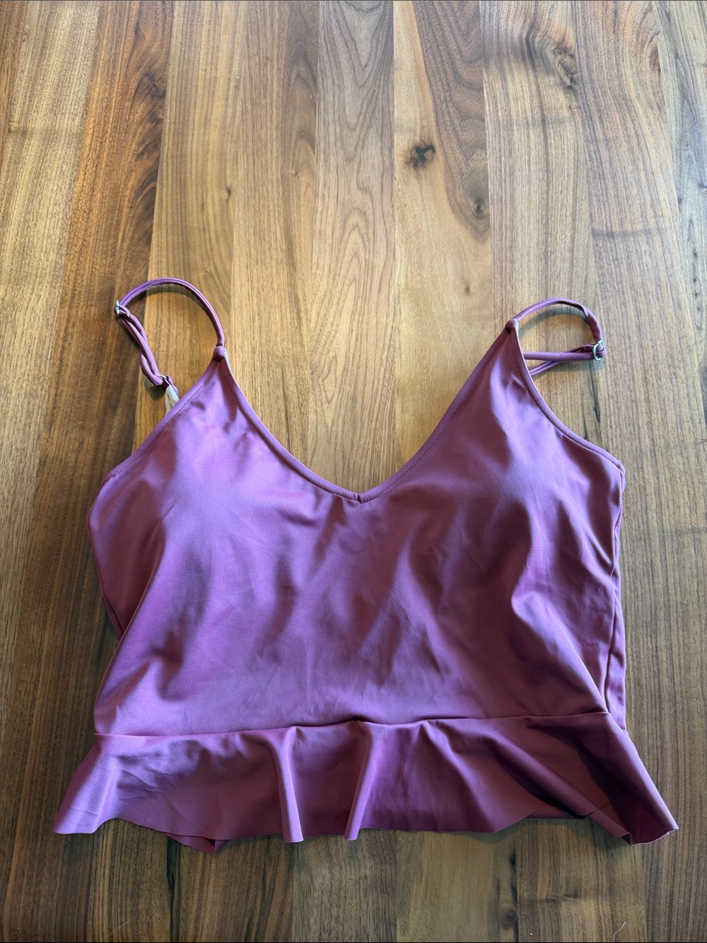 Kortni Jeane Wine red tankini
